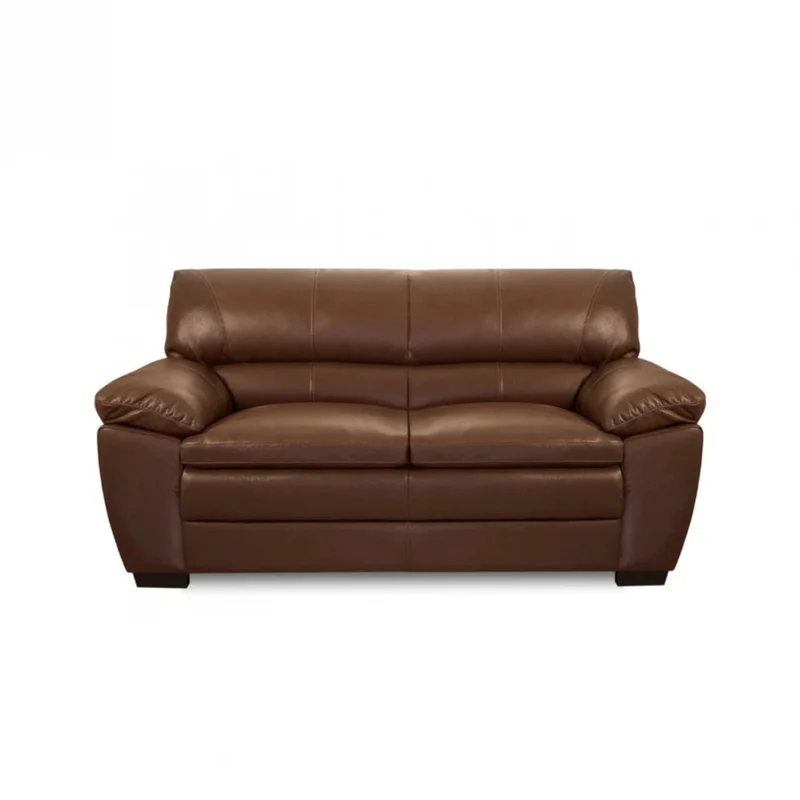 Sillón 100% Cuero - 2 Cuerpos Promax - Marrón en Marrón - Sillones y sofás, Uruguay | Ecowood, vista 3