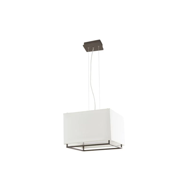 Colgante rectangular blanca con armazón en Blanco - Lámparas colgantes, Uruguay | La Perla, vista 4