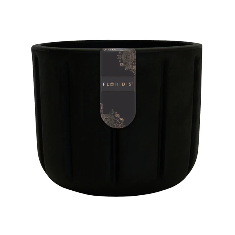MACETA SPELLO PILASTRI NEGRA 15X15CM en Negro - Macetas, Uruguay | Decohogar, vista 3