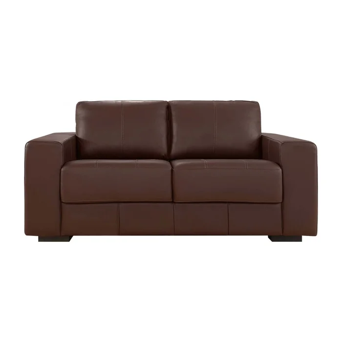 Juego De Sillones Cuero Texas 3 + 2 Caramelo en Marrón - Sillones y sofás, Uruguay | Divino, vista 4