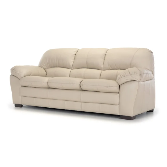 Sofá Messina - Cuero Básico - 3 cuerpos - Arena - (Preventa) en Beige - Sillones y sofás, Uruguay | Nyr
