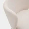 Taburete Ciselia de chenilla beige y acero beige altura 65 cm en Beige - Butacas, banquetas y puffs, Uruguay | Kavehome, vista 4 de 9