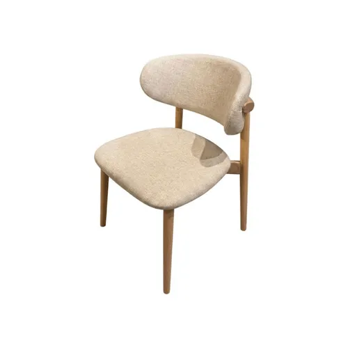 SILLA HERNAN ROBLE Y TELA 55XH80 en Blanco - Sillas, Uruguay | Masinfinito Casa