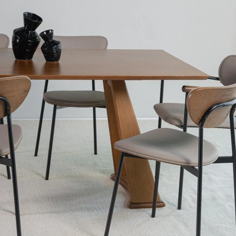 Mesa Curve - 140 x 90 en Madera natural - Mesas de comedor, Uruguay | Fábrica Italiana, vista 5