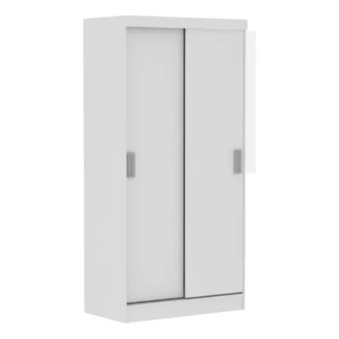Ropero Dalia 2 Puertas Correr Blanco Mdp en Blanco - Roperos y placares, Uruguay | Albanés