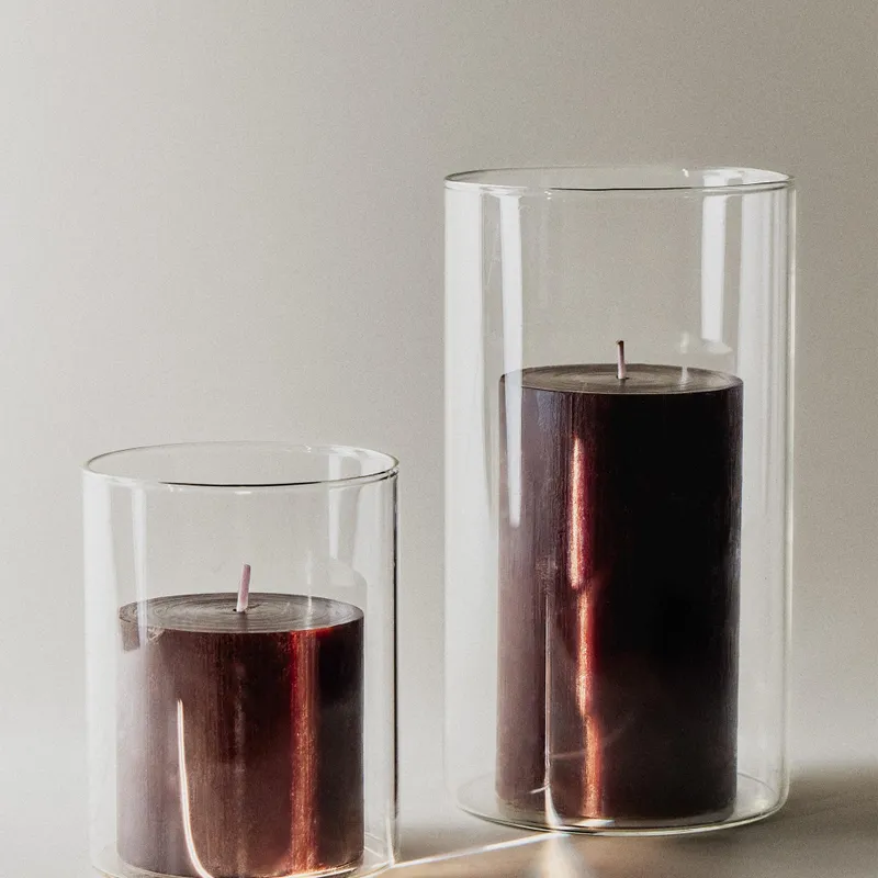 JARRÓN FAROLILLO BOROSILICATO - Velas y Portavelas, Uruguay | Zara Home