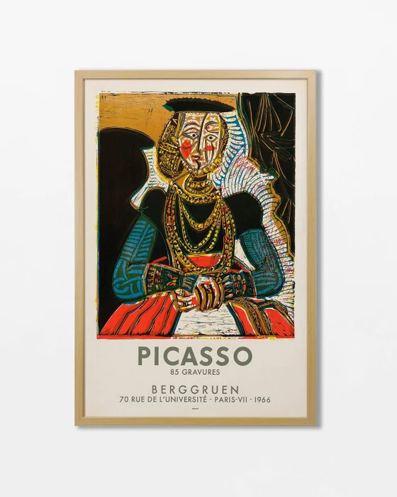 Picasso - Buste de femme en Multicolor - Láminas, Uruguay | La Cuadrería