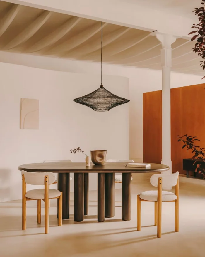 Lámpara de techo Makai de metal con acabado negro - Ø 87 cm en Negro - Lámparas colgantes, Uruguay | Kavehome, vista 2