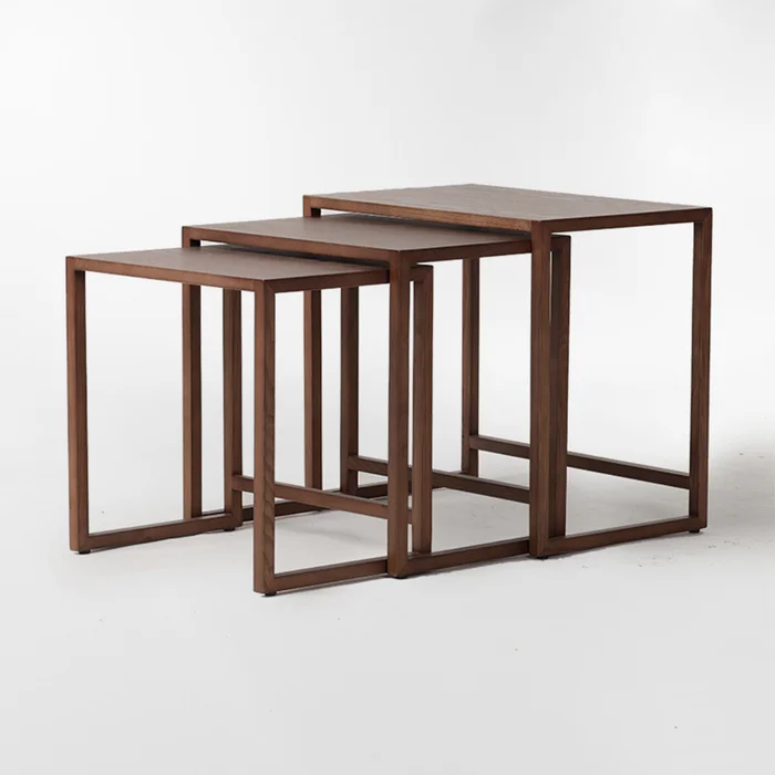 MESA AUXILIAR THE THREE MARRÓN SET x 3 en Marrón - Mesas de comedor, Uruguay | Viasono, vista 2