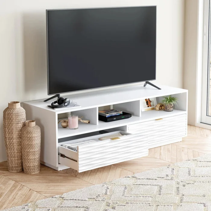 Rack para tv 60" Sauder en Blanco - Muebles para TV, Uruguay | Ecowood, vista 2