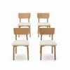 PREVENTA - Set 4 Sillas Marruecos – Madera de Gomero - Marrón Oscuro - Sillas, Uruguay | Berna home, vista 1 de 4