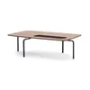 Mesa Centro - Tapa madera roble claro c/ detalle - Patas metal grafito en Madera natural - Mesas de living, Uruguay | Champagne Home, vista 1 de 2