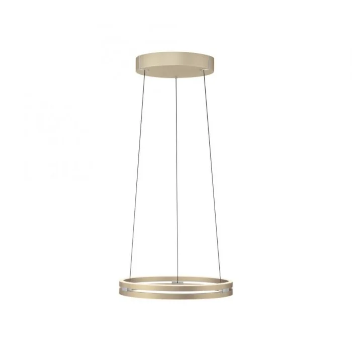 Colgante led anillo motorizado 40w 50cm a control remoto con varias funciones, Champagne en Amarillo - Lámparas colgantes, Uruguay | Iluminica