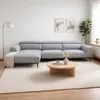 Sofá con chaise DUNA TELA GRIS IZQUIERDO - Sillones y sofás, Uruguay | Viasono, vista 1 de 4
