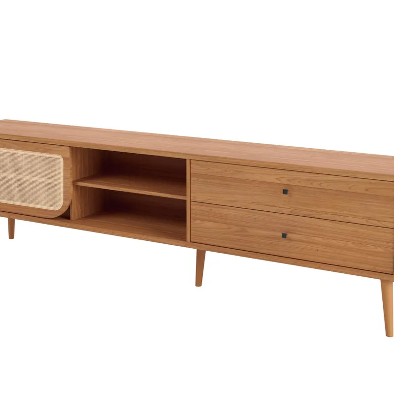 Rack TV Positano en Madera natural - Muebles para TV, Uruguay | Casa Brava