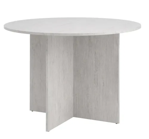 Mesa de comedor KRONDAL Ø110 travertino en Madera natural - Mesas de comedor, Uruguay | JYSK