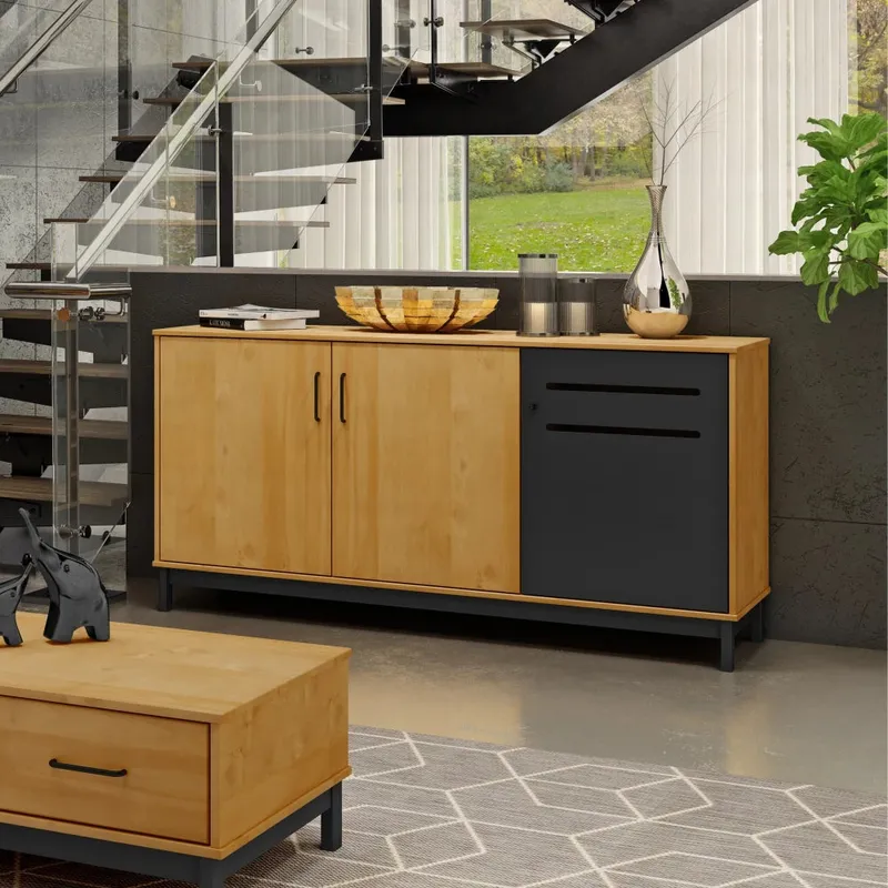 Aparador buffet 3 Puertas - Linea Loft en Multicolor - Aparadores y recibidores, Uruguay | Ecowood