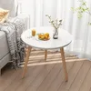 MESA AUXILIAR BAMBOO C/ BLANCO D50CM/H47CM en Blanco - Mesas de arrimo, Uruguay | Koz, vista 2 de 4