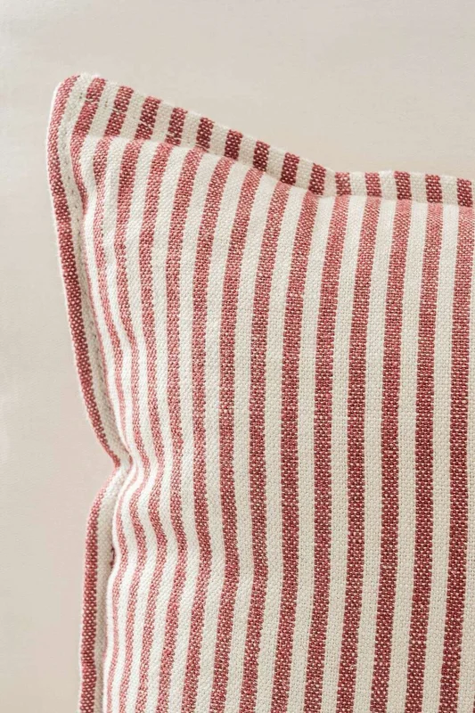 ALMOHADON LINO ALTO GRAMAJE RAYAS ROJAS - 70 X 43 CMS en Rojo - Textiles, Uruguay | La Iberica, vista 7