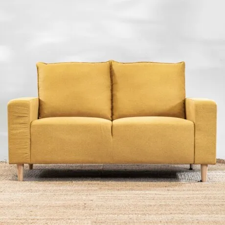Sillón Londres 2 Cuerpos - Amarillo en Amarillo - Sillones y sofás, Uruguay | Aihaus