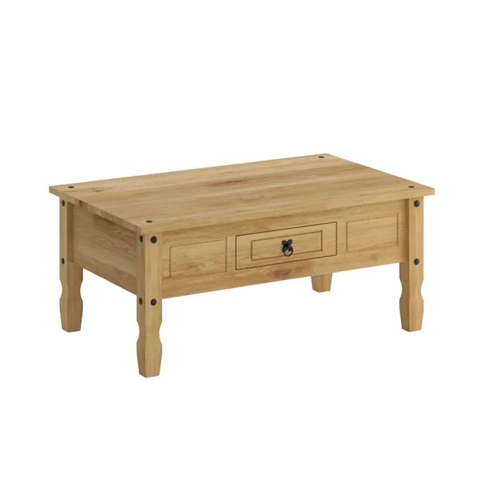 KIT Mesa De Living + Rack de TV Línea Monterrey - Natural en Madera natural - Muebles para TV, Uruguay | Ecowood, vista 6