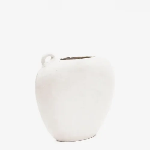 Jarrón Neti de papel maché blanco 37 cm en Blanco - Jarrones, Uruguay | Kavehome
