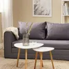 Mesa auxiliar TAPS 40x40 blanco/bambú en Beige - Mesas de arrimo, Uruguay | JYSK, vista 4 de 5