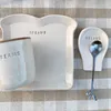 Kit desayuno con vaso de cerámica, apoya cucharas, plato y cucharita - Decoración, Uruguay | Dreams On Time, vista 2 de 46