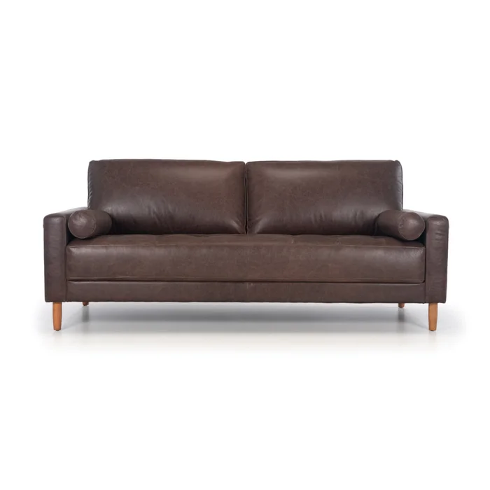 Sofá Ícono - Cuero Natural - 2,5 cuerpos - A fabricar en Marrón - Sillones y sofás, Uruguay | NYR, vista 2
