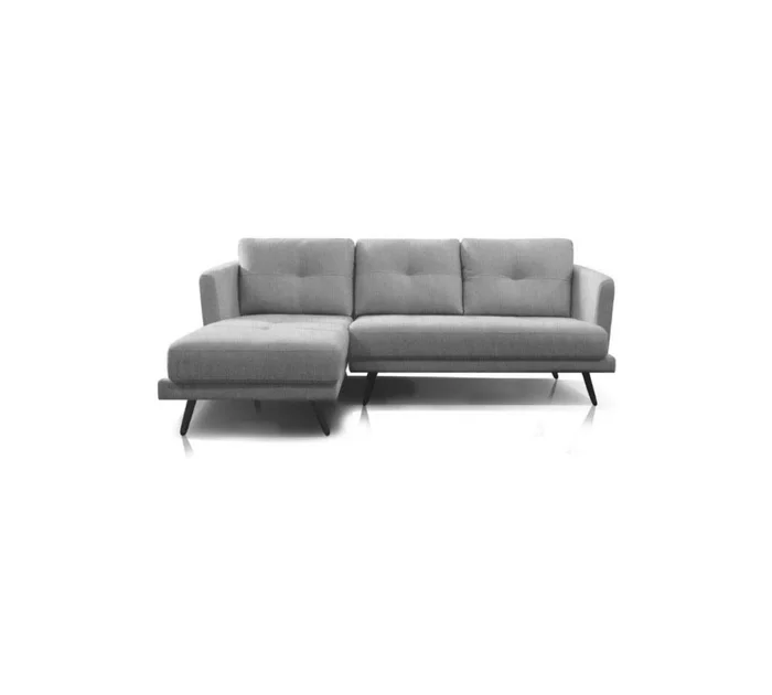 Sofá Con Chaise Triunfo - 3 Cuerpos - Gris Chaise Derecho en Gris - Sillones y sofás, Uruguay | Rústico Hogar