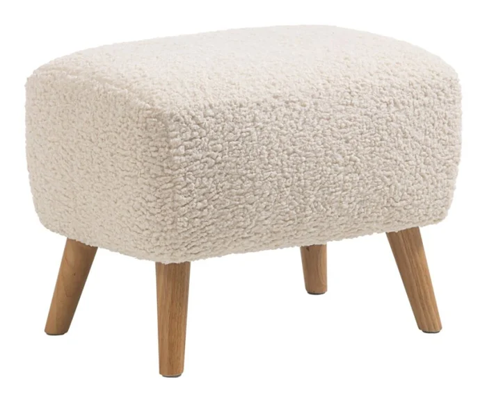 Puf VILDSUND 52x41 tela bouclé crudo - Butacas, banquetas y puffs, Uruguay | JYSK