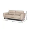Sofá Valentino - Cuero Básico - 3 cuerpos - 519 (Beige) en Beige - Sillones y sofás, Uruguay | NYR, vista 4 de 4