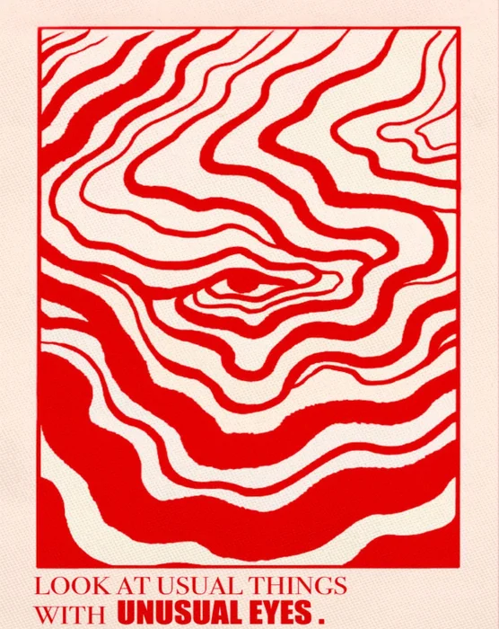 Look at usual things with unusual eyes en Rojo - Láminas, Uruguay | Mara Estudio
