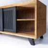 RACK BLACK RIO 1,45mt en Negro - Muebles para TV, Uruguay | Fundamento Muebles, vista 3 de 6