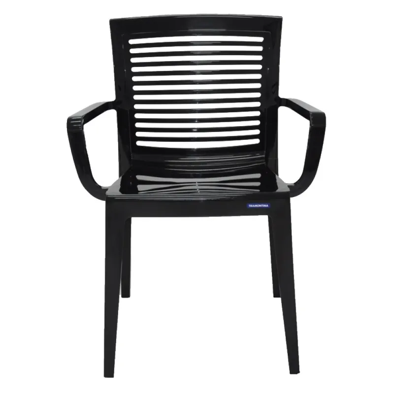Silla Victoria Con Posa brazos en Polipropileno - Color negra - 92042/009 en Negro - Sillas, Uruguay | Champagne Home