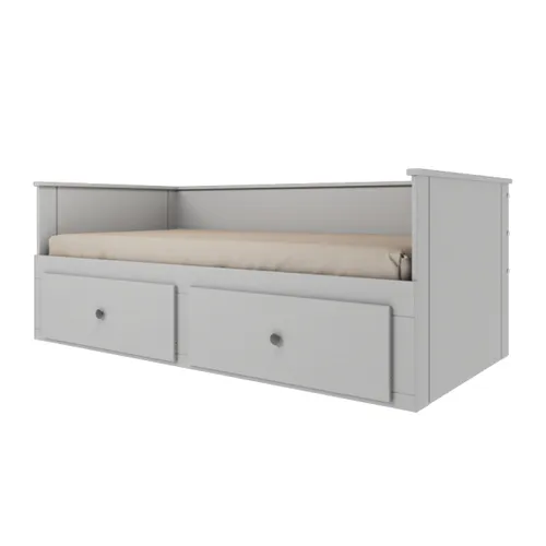 Cama Palino 1 Plaza / auxiliar - Funcional - Gris en Gris - Dormitorio, Uruguay | Rústico Hogar