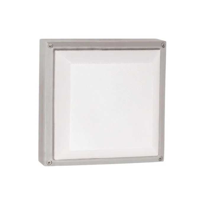 Plafón de Exterior Cuadrado Pro E27 en Gris - Lámparas colgantes, Uruguay | Serlux, vista 2
