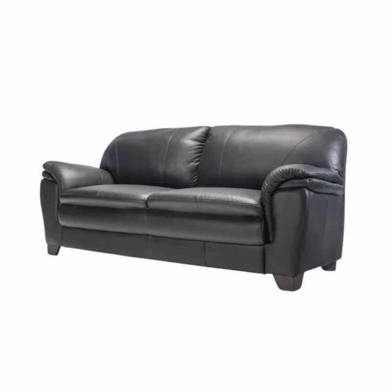 Sillón 100% Cuero - 3 Cuerpos - Imola - Negro en Negro - Sillones y sofás, Uruguay | Ecowood, vista 3