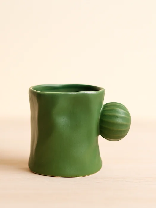 Taza Irregular Cactus en Verde - Decoración, Uruguay | Cabana