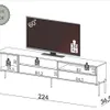 RACK MARAL 220CM - 100% MDF - Muebles para TV, Uruguay | Balton, vista 6 de 6