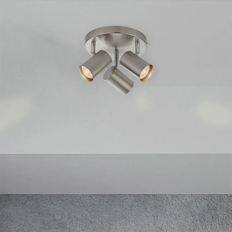 Luminaria de Techo Leticia Triple Aluminio en Plateado - Lámparas colgantes, Uruguay | Serlux, vista 4