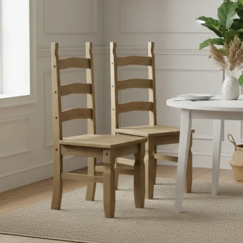 Promo 2 Sillas De Comedor Linea Naturale en Marrón - Sillas, Uruguay | La Cueva Muebles