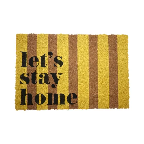FELPUDO DE COCO 40X60CM H.1.5CM LETS STAY HOME - Textiles, Uruguay | Decohogar