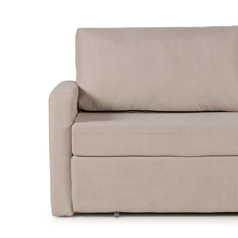 Sofá Cama Lucca - Tela Microfibra - Berlin 02 (Beige) en Beige - Sillones y sofás, Uruguay | Nyr, vista 3