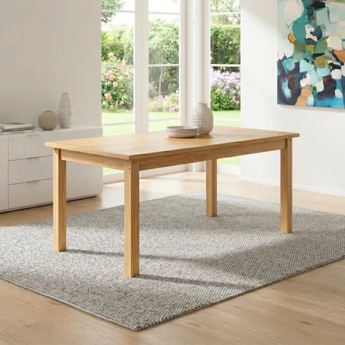 Mesa de Madera Maciza 160 cm - Italia en Marrón - Mesas de comedor, Uruguay | Rústico Hogar