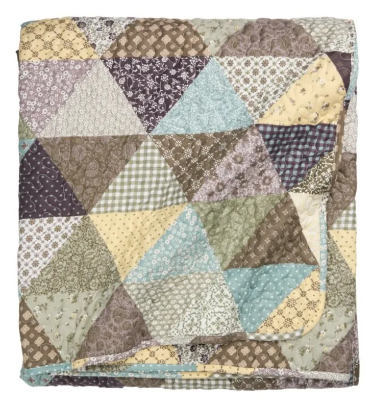 Manta throw acolchada DUNHAVRE 140x200 patchwork mix en Multicolor - Textiles, Uruguay | JYSK