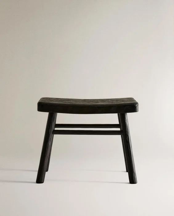 TABURETE MARTILLADO MINI MADERA en Marrón - Sillas, Uruguay | Zara Home, vista 2