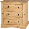 COMODA 3 CAJONES CERA NATURAL P2601 - Cómodas, Uruguay | Alfa Ventas, vista 1 de 4