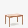 Mesa extensible Yain de chapa y madera maciza de roble - 120 (180) x 80 cm en Madera natural - Mesas de comedor, Uruguay | Kavehome, vista 1 de 10