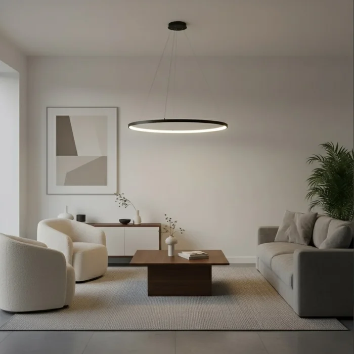 Lámpara colgante Halo Black XL en Negro - Lámparas colgantes, Uruguay | La Perla, vista 2